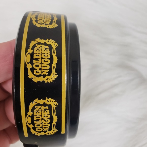 Vintage Las Vegas Golden Nugget Casino Brown Glass Ashtray - Picture 4 of 7